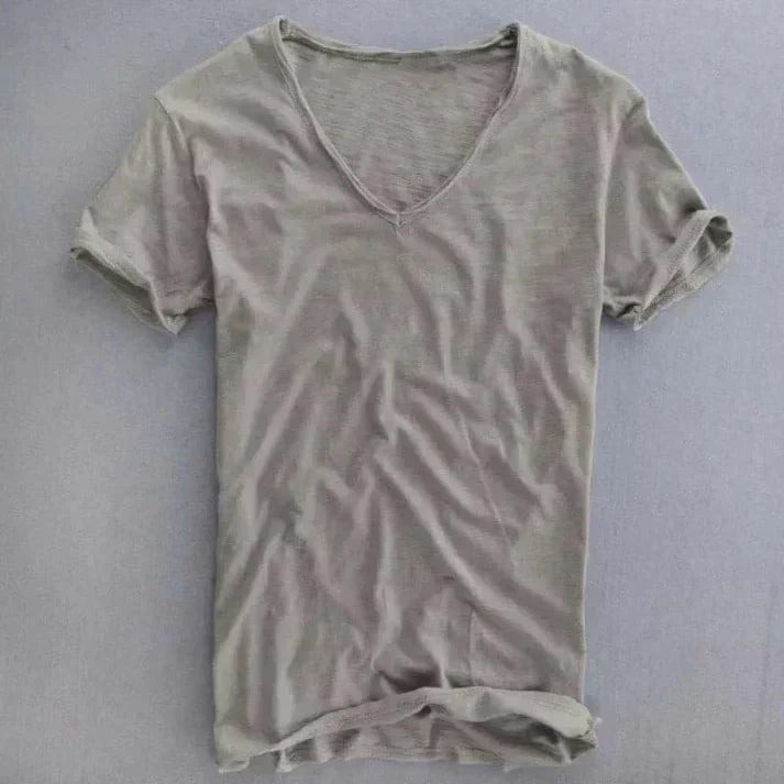 T-shirt Straight Cut Short Sleeves Classic Round Neckline