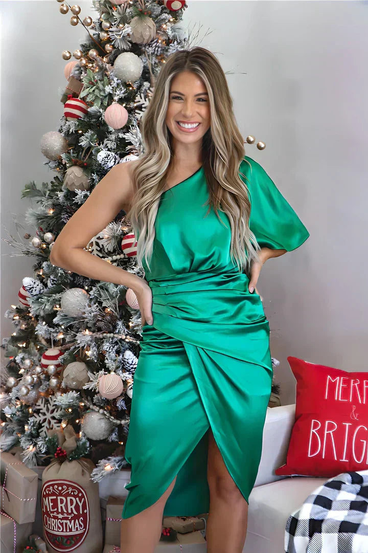 Women’s Midi Dress Tailored Silhouette Smooth Surface